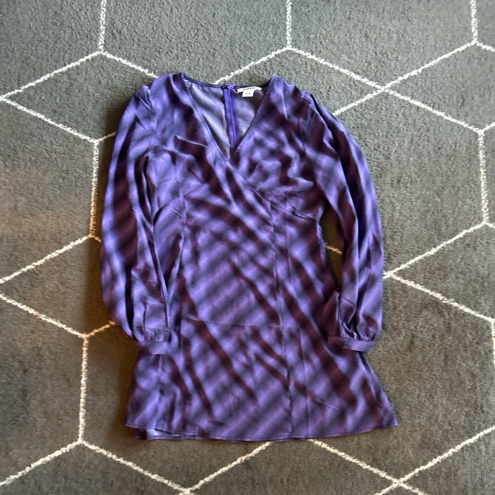 Nasty Gal Purple Long Sleeve Dress